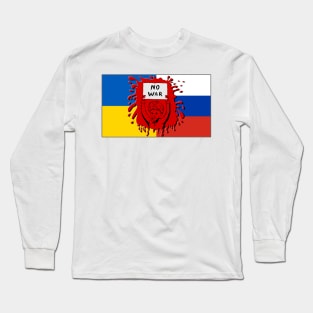 No War poster Ukraine and RUSSIA Long Sleeve T-Shirt